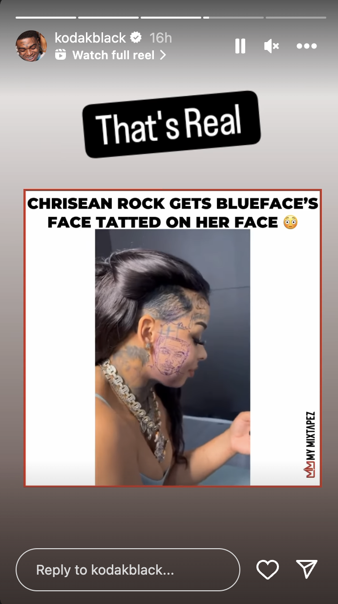 Oop! Blueface & His Mother Karlissa React To Chrisean Rock's HUGE Face Tattoo (Video)